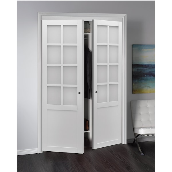 Renin 48 In. X 80 1/2 In. Provincial 8-Lite Design Pivot Door